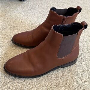 Lands' End Women's leather Ankle Boots size 9D